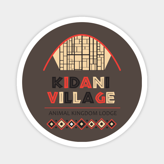 Animal Kingdom Lodge: Kidani Village Magnet by Lunamis